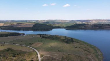 Bulgaristan 'ın Krapets Reservoir, Lovech Bölgesinin hava görüntüsü