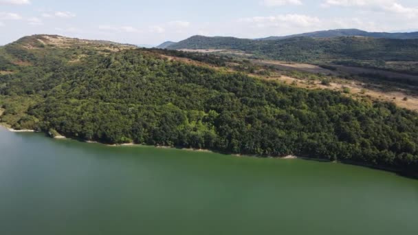 Vista Aérea Del Embalse Krapets Región Lovech Bulgaria — Vídeos de Stock