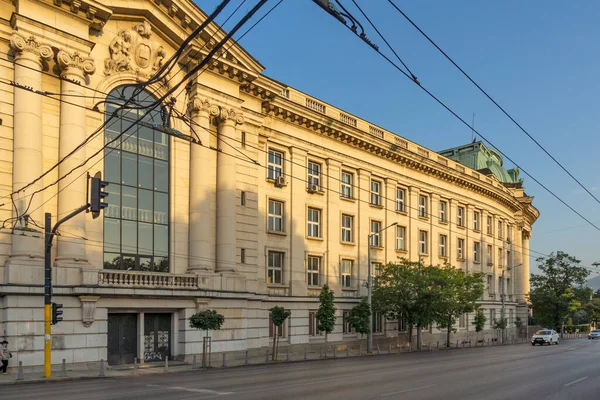 stock image SOFIA, BULGARIA - JULY 30, 2021: Amazing Sunset panoramic view of center of city of Sofia, Bulgaria