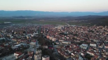 Bulgaristan 'ın Petrich, Blagoevgrad bölgesinin hava manzarası