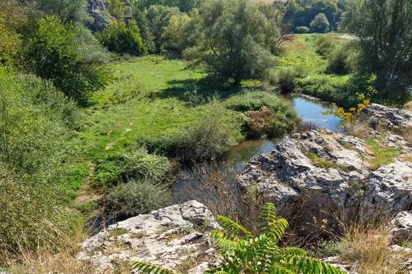 Amazing Landscape Vit River Passing Village Aglen Lovech Region Bulgaria — Stock Photo, Image