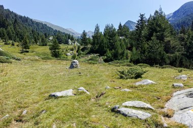 Bulgaristan 'ın Begovitsa kulübesi yakınlarındaki Pirin Dağı' nın şaşırtıcı manzarası