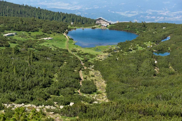 Paesaggio Estivo Stupefacente Della Montagna Pirin Vicino Lago Bezbog Bulgaria — Foto Stock