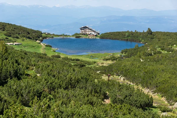Geweldige Zomer Landschap Van Pirin Mountain Buurt Van Bezbog Lake — Stockfoto