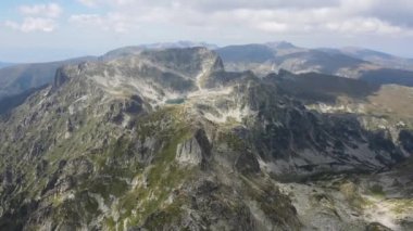 Aerial summer view of Malyovitsa peak, Rila Mountain, Bulgaria