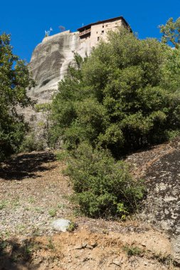 Meteora Manastırları, Teselya, Yunanistan 'ın İnanılmaz Panoramik Manastırı