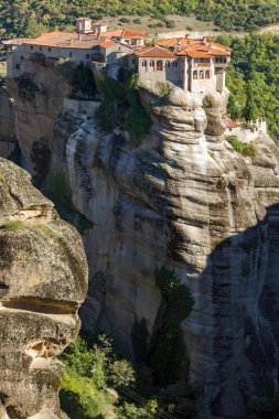 Meteora Manastırları, Teselya, Yunanistan 'ın İnanılmaz Panoramik Manastırı