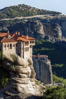 Meteora Manastırları, Teselya, Yunanistan 'ın İnanılmaz Panoramik Manastırı