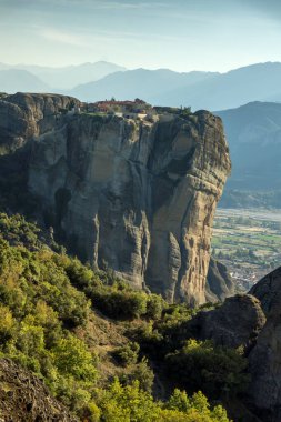 Meteora Manastırları, Teselya, Yunanistan 'ın İnanılmaz Panoramik Manastırı