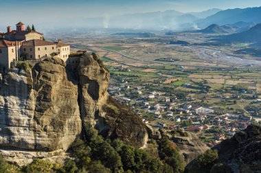Meteora Manastırları, Teselya, Yunanistan 'ın İnanılmaz Panoramik Manastırı