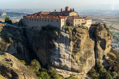 Meteora Manastırları, Teselya, Yunanistan 'ın İnanılmaz Panoramik Manastırı