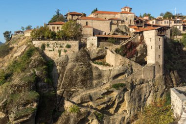 Meteora Manastırları, Teselya, Yunanistan 'ın İnanılmaz Panoramik Manastırı