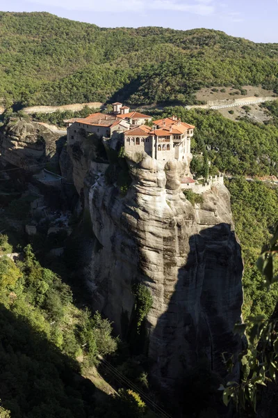 Increíble Vista Panorámica Los Monasterios Meteora Tesalia Grecia — Foto de Stock