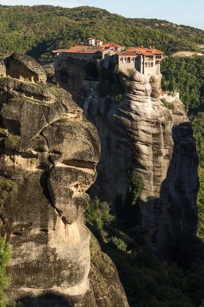Increíble Vista Panorámica Los Monasterios Meteora Tesalia Grecia —  Fotos de Stock