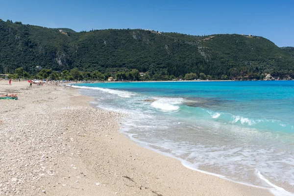 Incredibile Vista Panoramica Della Costa Lefkada Isole Ionie Grecia — Foto Stock