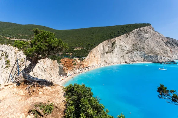 Prachtig Panoramisch Uitzicht Kust Van Lefkada Ionische Eilanden Griekenland — Stockfoto
