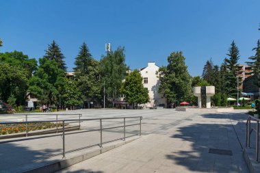 VELINGRAD, BULGARIA - 29 Haziran 2021: Bulgaristan 'ın ünlü Velingrad, Pazardzhik bölgesinin merkezi