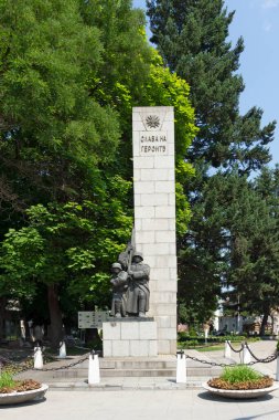 VELINGRAD, BULGARIA - 29 Haziran 2021: Bulgaristan 'ın ünlü Velingrad, Pazardzhik bölgesinin merkezi