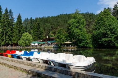 VELINGRAD, BULGARIA - 29 Haziran 2021: Bulgaristan 'ın ünlü Velingrad, Pazardzhik bölgesinin merkezi