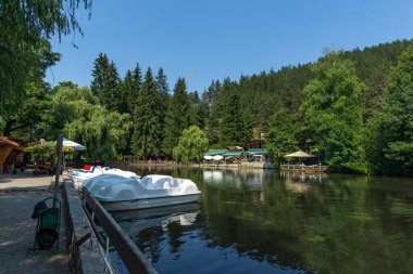 VELINGRAD, BULGARIA - 29 Haziran 2021: Bulgaristan 'ın ünlü Velingrad, Pazardzhik bölgesinin merkezi