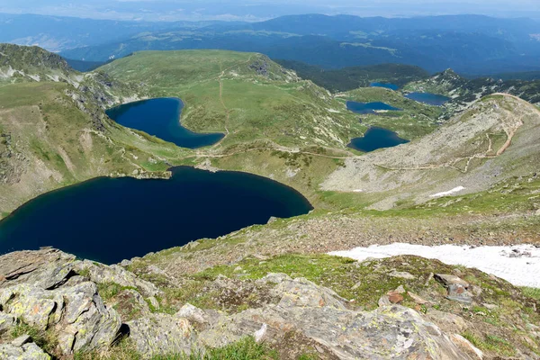 7つのリラ湖の周りのリラ山の素晴らしい風景 ブルガリア — ストック写真
