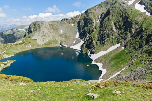 Bulgaristan Yedi Rila Gölünün Etrafındaki Rila Dağı Nın Muhteşem Manzarası — Stok fotoğraf