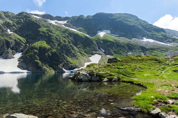 Niesamowity Krajobraz Góry Rila Wokół Siedmiu Jezior Rila Bułgaria — Zdjęcie stockowe