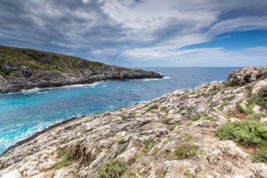 Zakynthos, İyon Adası, Yunanistan 'ın inanılmaz kıyı şeridi