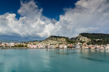 Zakynthos, İyon Adası, Yunanistan 'ın inanılmaz kıyı şeridi