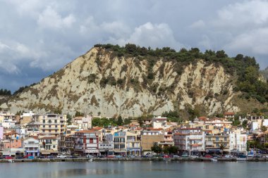 Zakynthos, İyon Adası, Yunanistan 'ın inanılmaz kıyı şeridi