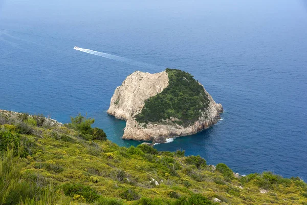 希腊爱奥尼亚岛Zakynthos海岸线全景令人惊叹 — 图库照片