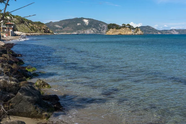 stock image Amazing Panorama of coastline of Zakynthos, Ionian Island, Greece