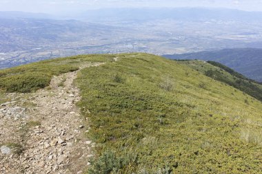 Bulgaristan 'ın Blagoevgrad bölgesindeki Belasitsa Dağı' nın şaşırtıcı yaz manzarası