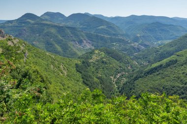 Bulgaristan 'ın Stara Planina Dağı' ndaki Iskar Nehri Boğazı 'nın inanılmaz manzarası