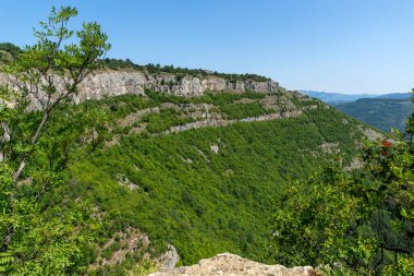 Bulgaristan 'ın Stara Planina Dağı' ndaki Iskar Nehri Boğazı 'nın inanılmaz manzarası