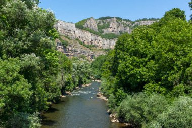 Bulgaristan 'ın Stara Planina Dağı' ndaki Iskar Nehri Boğazı 'nın inanılmaz manzarası