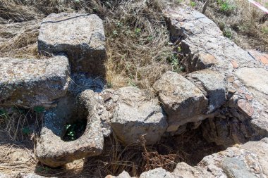 Bulgaristan 'ın Blagoevgrad Bölgesi' nin Petrich kenti yakınlarındaki Heraclea Sintica antik Makedonya kalıntıları