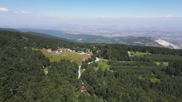 Aerial Sunset View Rhodopes Mountains Beglika Reservoir Pazardzhik Region Bulgaria — Video Stock