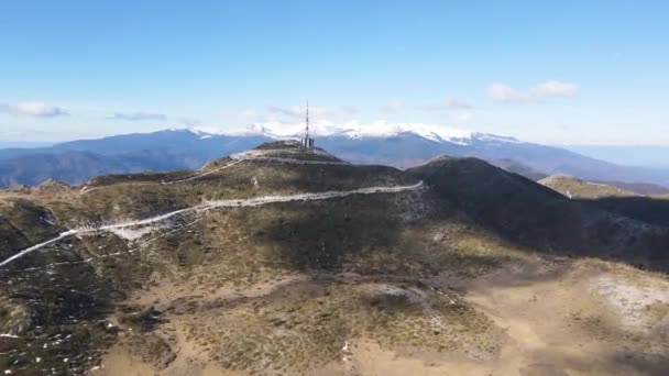 Amazing Aerial View Pirin Mountain Bij Orelyak Peak Bulgarije — Stockvideo