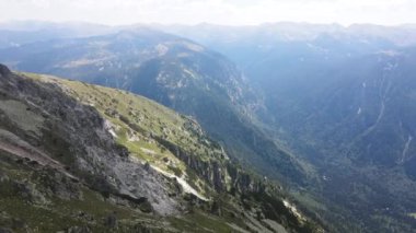 Aerial summer view of Rila Mountain around Lovnitsa peak, Bulgaria