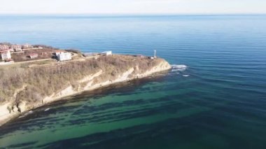 Aerial view of Saint Athanasius cape near town of Byala, Varna Region, Bulgaria 