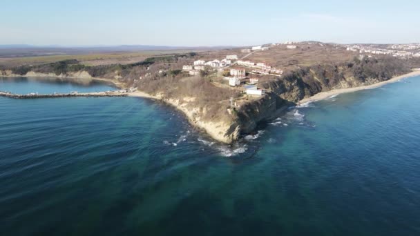 Pemandangan Udara Saint Athanasius Dekat Kota Byala Region Varna Bulgaria — Stok Video