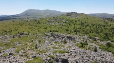 Amazing Aerial view of Vitosha Mountain near Kamen Del Peak, Bulgaria