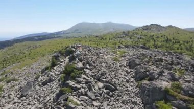 Amazing Aerial view of Vitosha Mountain near Kamen Del Peak, Bulgaria