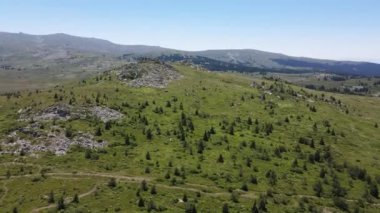 Amazing Aerial view of Vitosha Mountain near Kamen Del Peak, Bulgaria