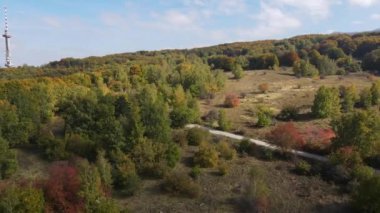 Bulgaristan 'ın Vitosha Dağı' nın şaşırtıcı sonbahar manzarası