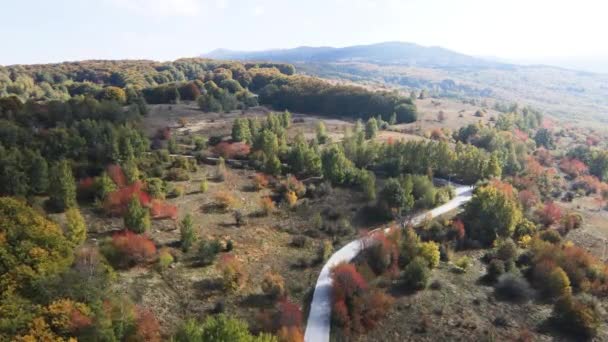 Úžasný Letecký Podzimní Pohled Horu Vitosha Bulharsko — Stock video