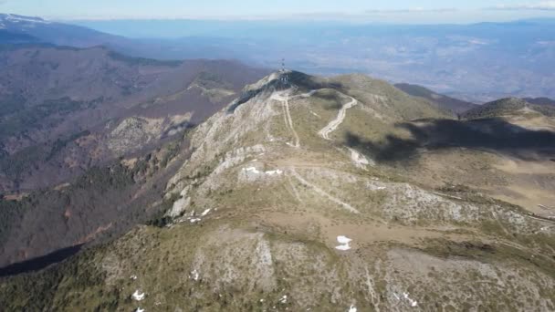 Csodálatos Légi Kilátás Pirin Mountain Közelében Orelyak Csúcs Bulgária — Stock videók