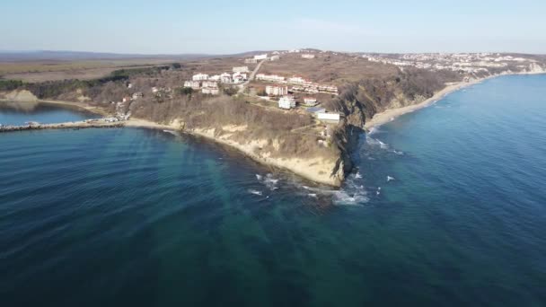 Aerial View Saint Athanasius Cape Town Byala Varna Region Bulgaria — Stok video