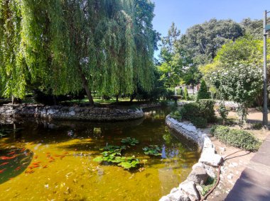 PLOVDIV, BULGARIA - 20 Temmuz 2020: Tipik Sokak ve Bulgaristan 'ın Filibe kentindeki evler